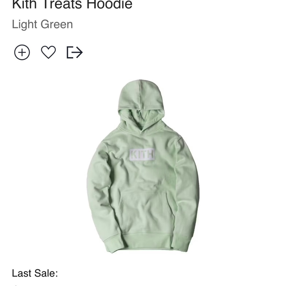 KITH Treats Hoodie Mint M
